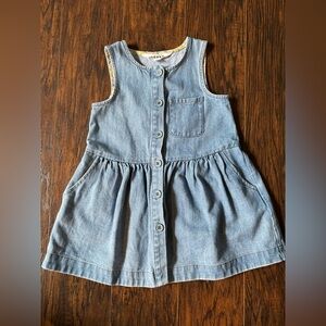 Mini Boden Denim Sleeveless Dress - Like New! - Size 2-3Y